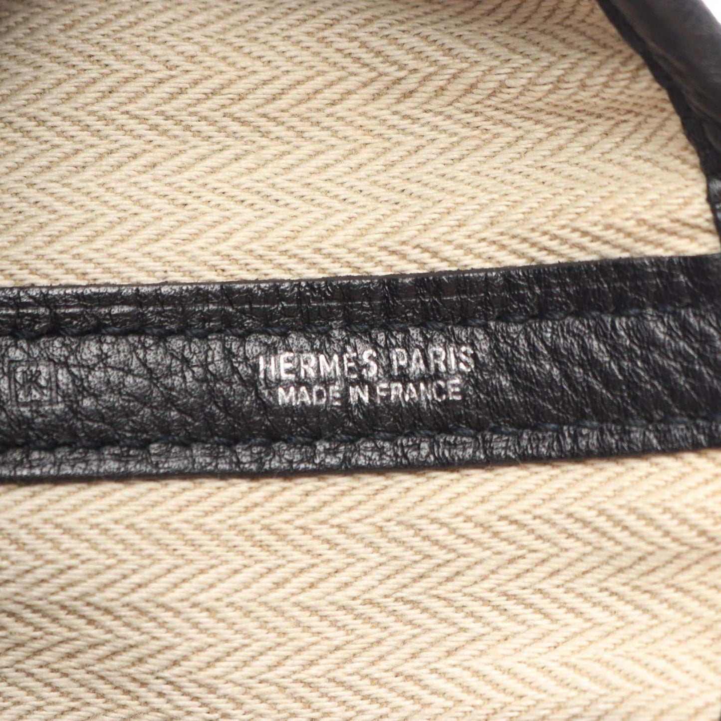 Hermes Black Taurillon Clemence Leather Tote Bag ( )