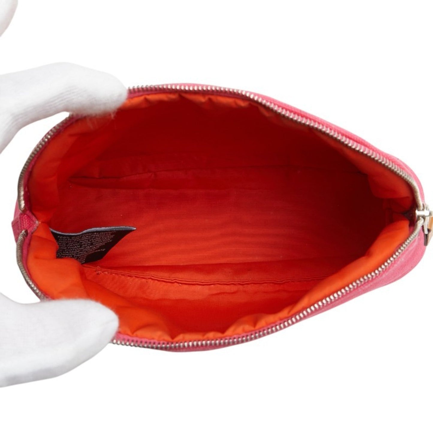Hermes Bolide Pink Canvas Pouch ( )