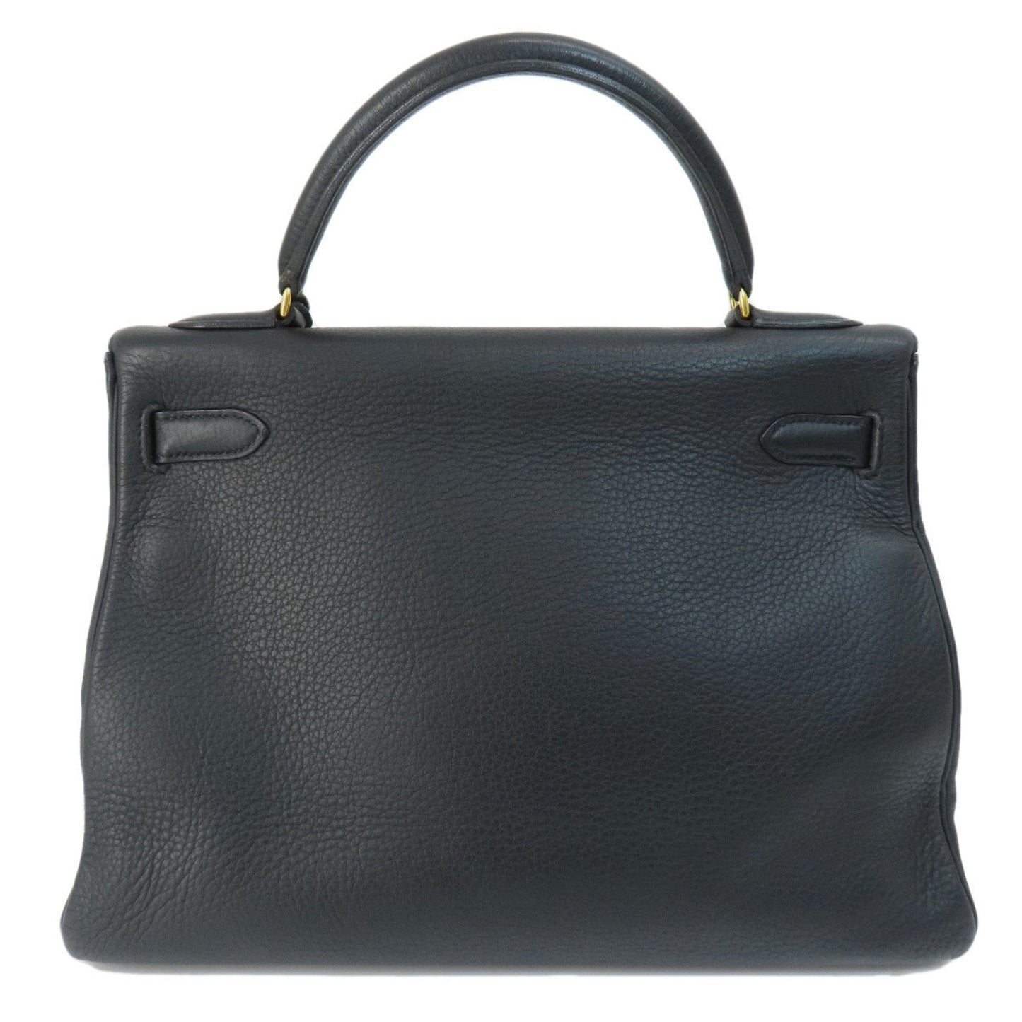 Hermes Black Taurillon Clemence Leather Handbag ( )