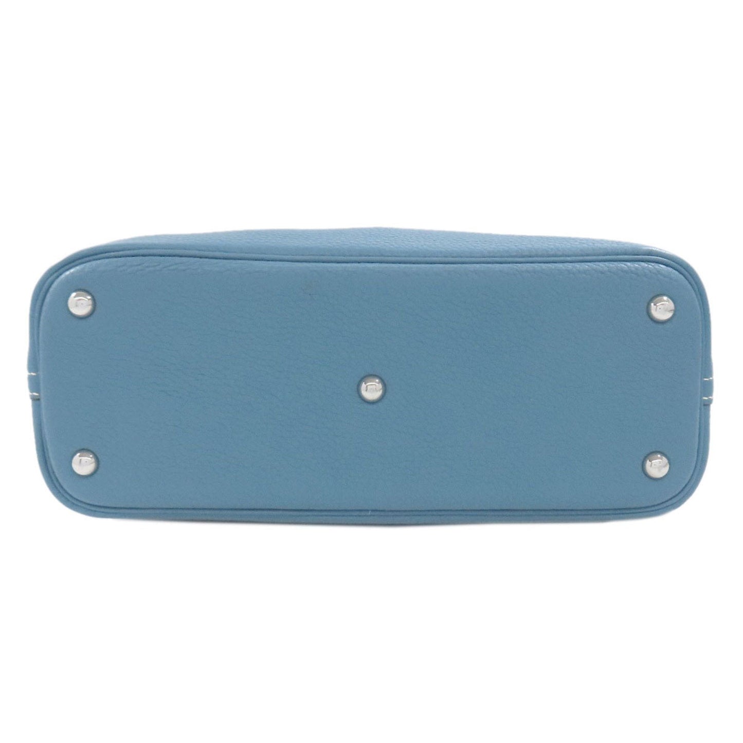 Hermes Blue Blue Jean Taurillon Clemence Leather Handbag ( )