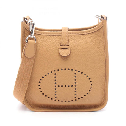 Hermes Beige Taurillon Clemence Leather Leather Shoulder Bag ( )