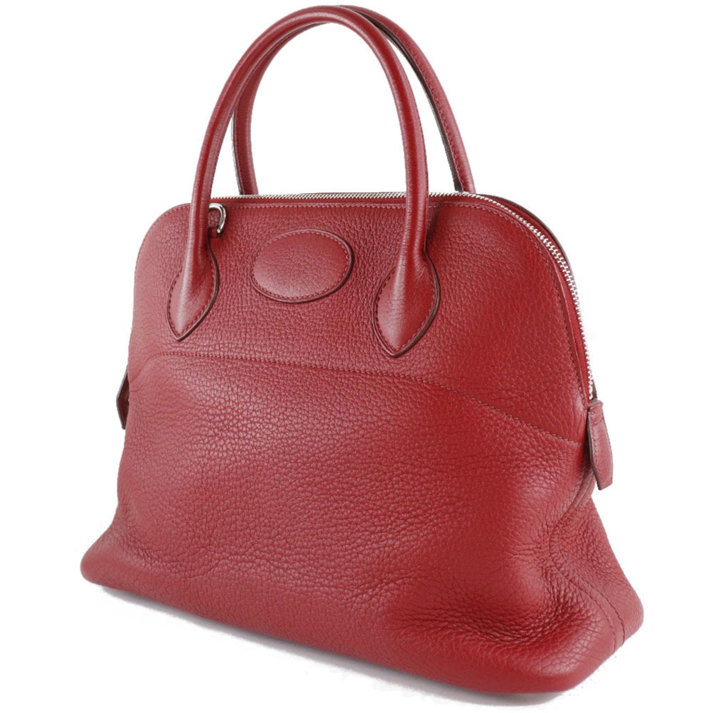 Hermes Bolide Red Color Rouge H Taurillon Clemence Leather Handbag ( )