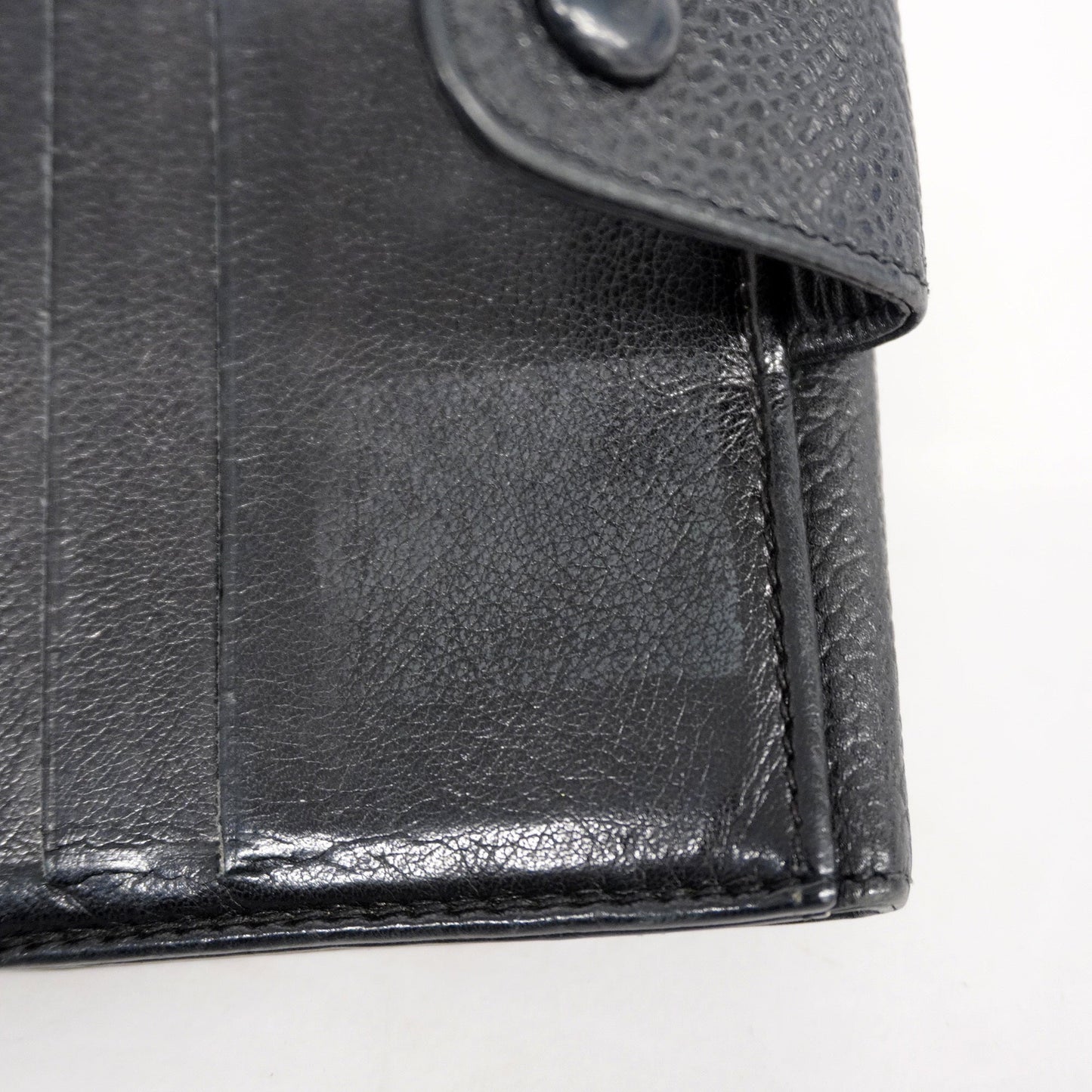 Chanel Bi-fold Wallet Women's Caviar Leather Black