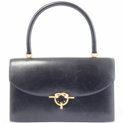Hermes Black Box Calf Leather Handbag ( )
