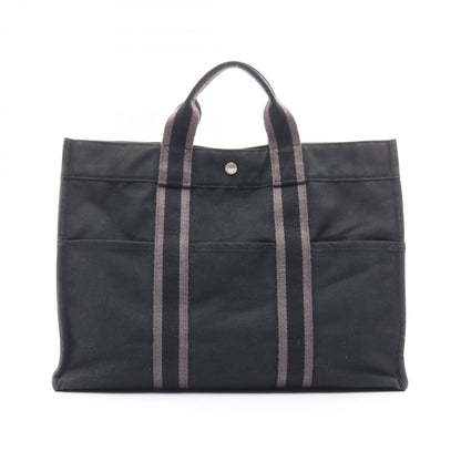 Hermes Black Gray Tote Bag ( )