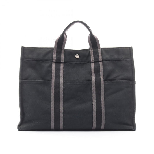 Hermes Black Gray Tote Bag ( )