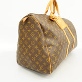 LOUIS VUITTONAuth  Monogram Keepol 55 M41424 Unisex Boston Bag