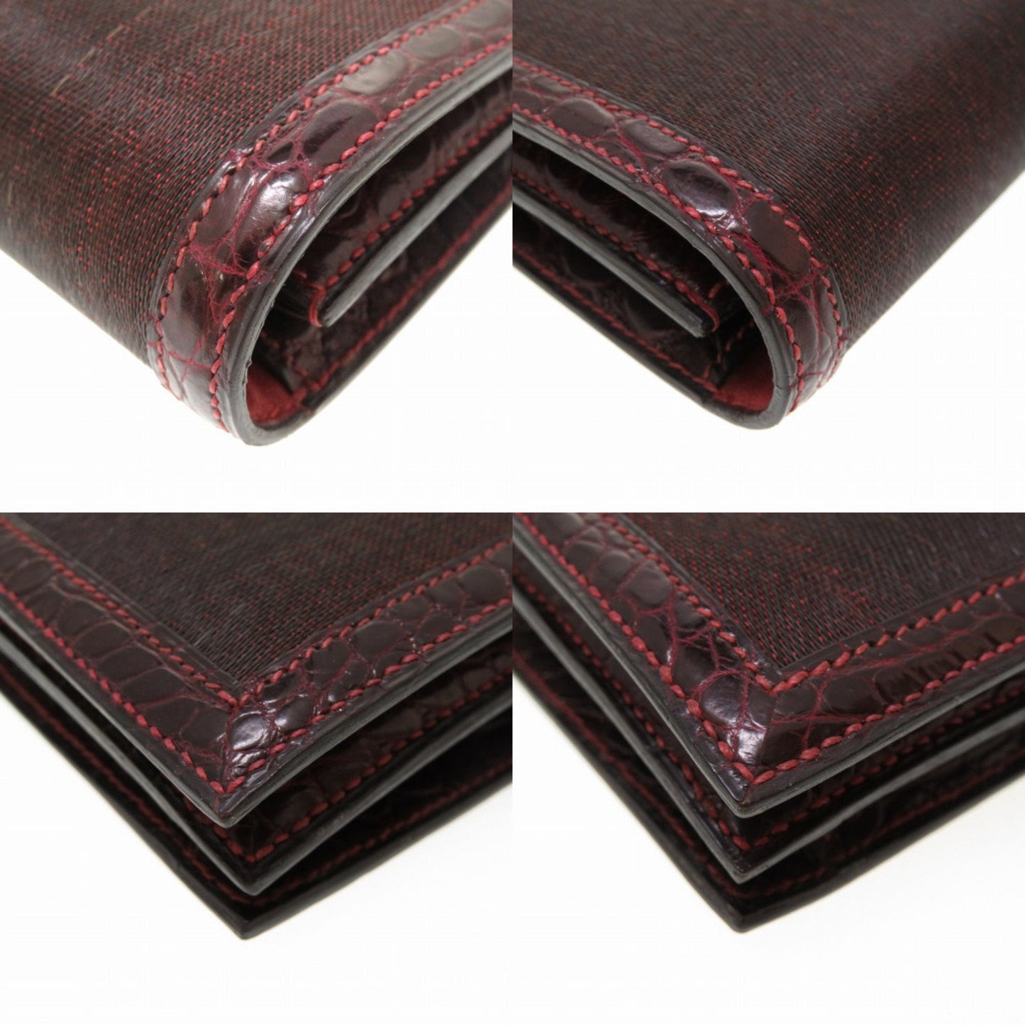 Hermes Bordeaux Crinoline Red Color Crinoline Clutch Bag ( )