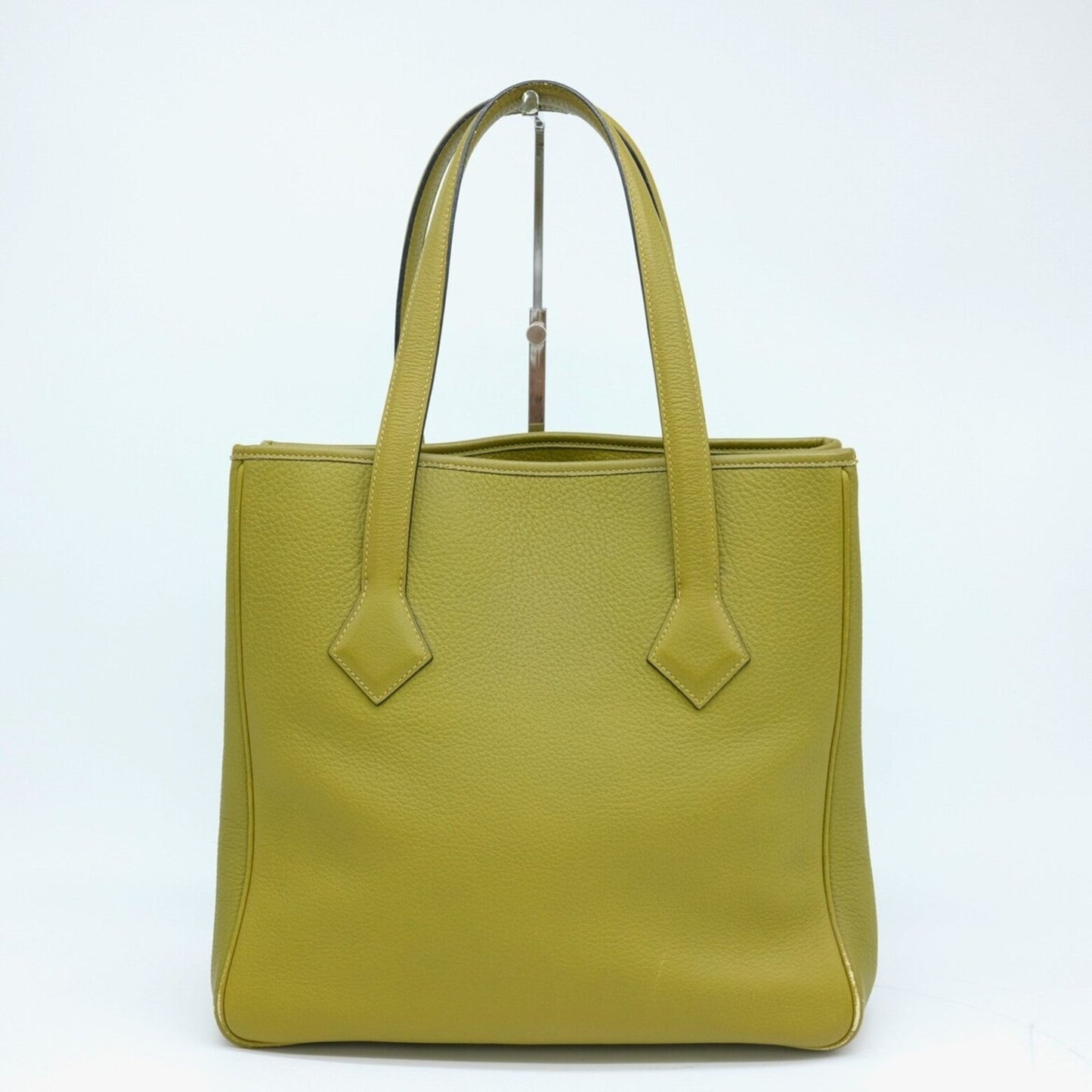 Hermes Anis Green Taurillon Clemence Leather Tote Bag ( )