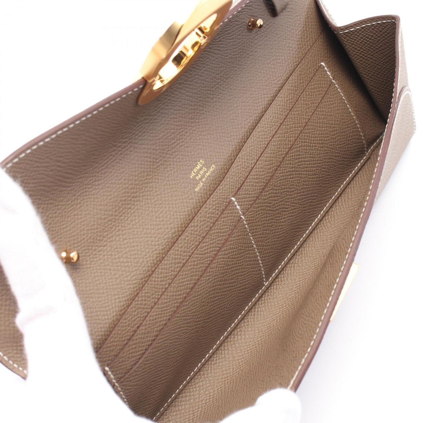 Hermes Brown Epsom Leather Shoulder Bag ( )