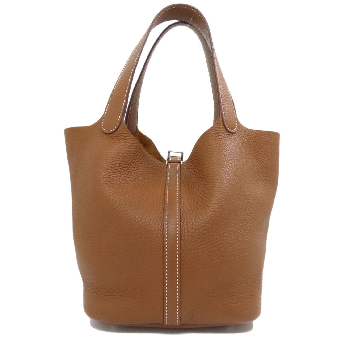 Hermes Brown Taurillon Clemence Leather Handbag ( )