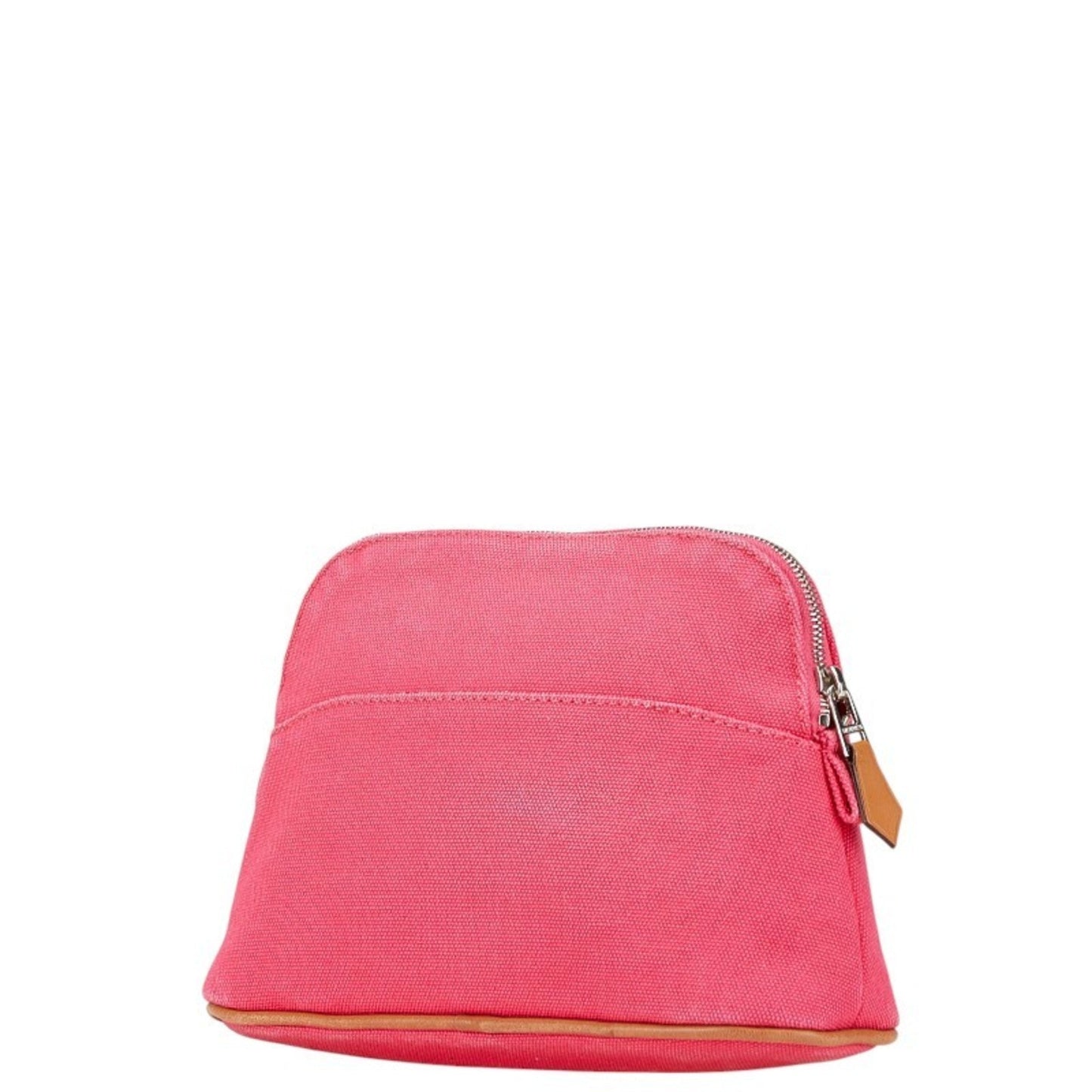 Hermes Bolide Pink Canvas Pouch ( )