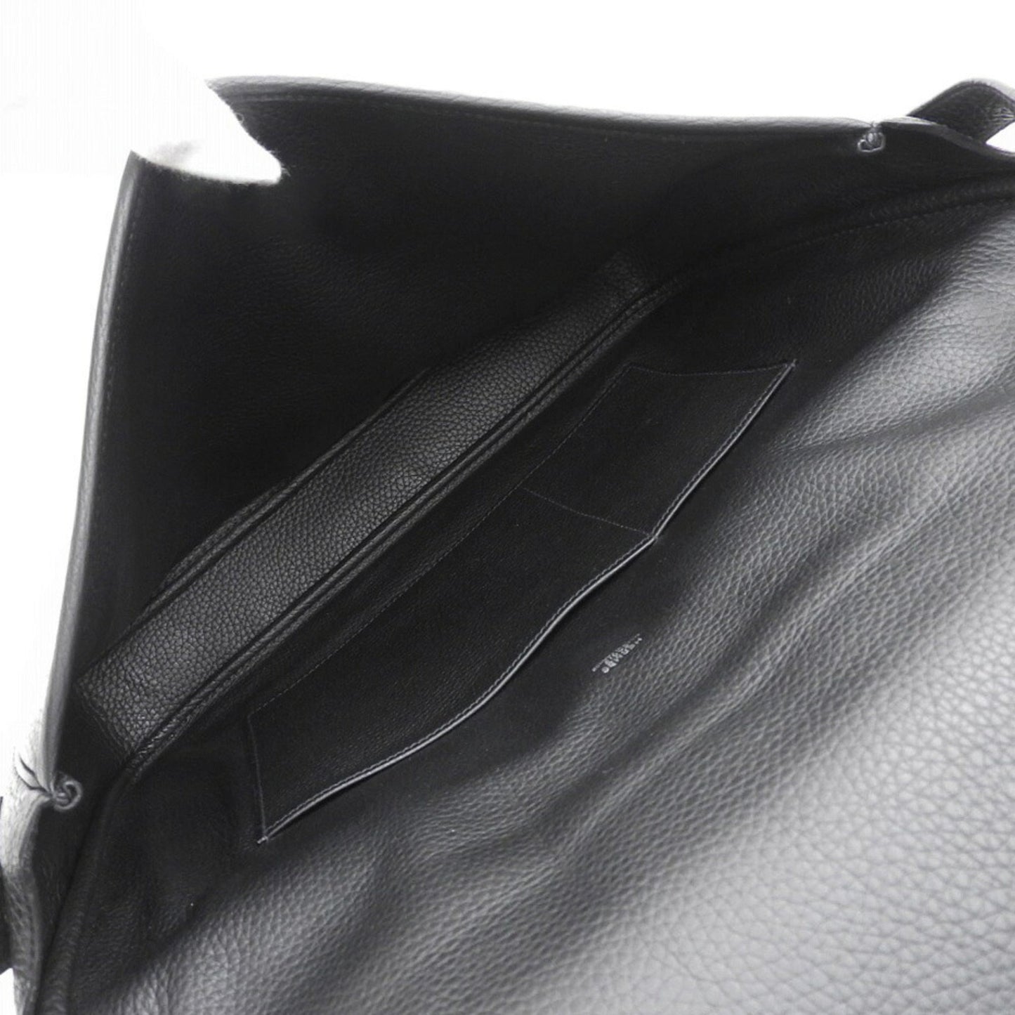 Hermes Black Taurillon Clemence Leather Shoulder Bag ( )