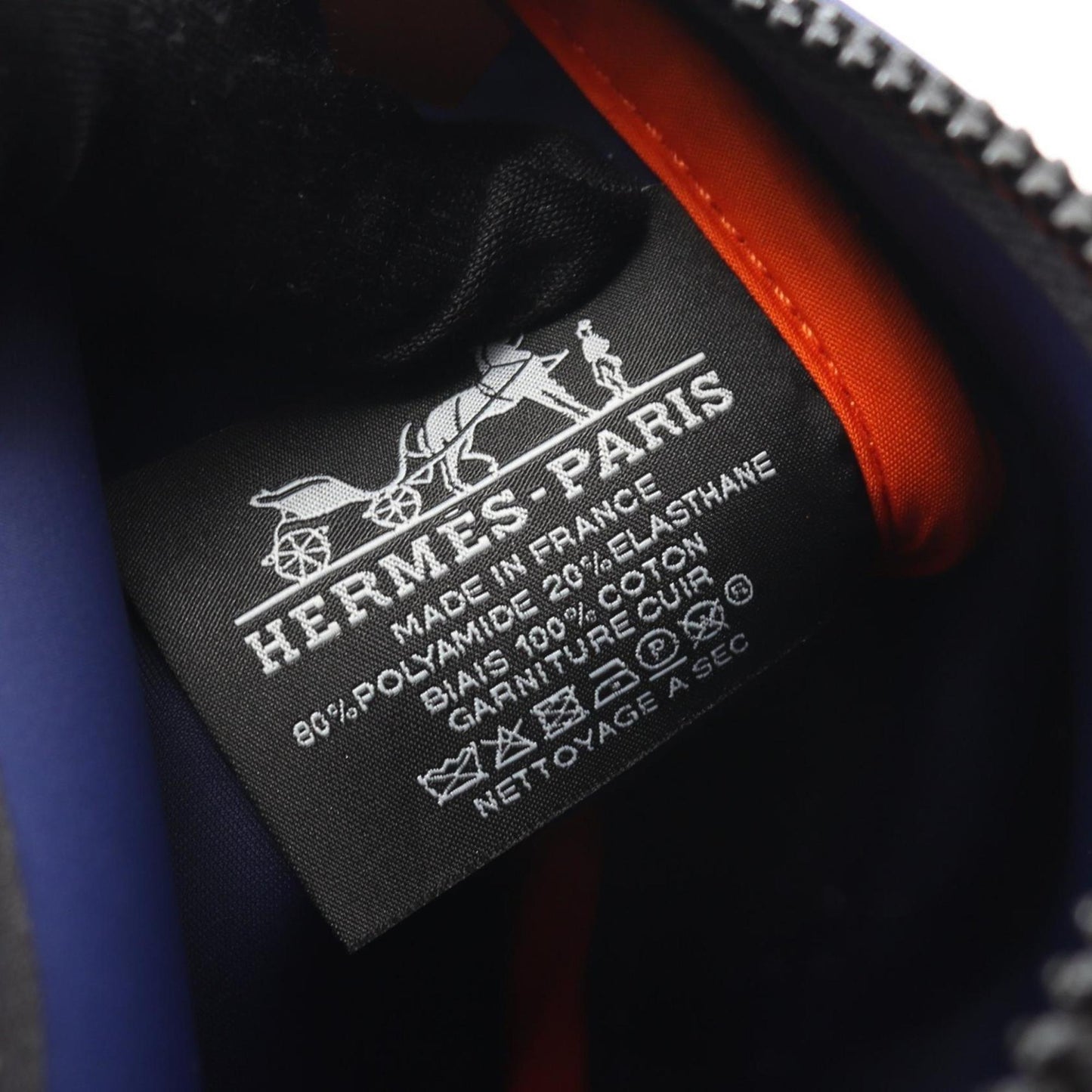 Hermes Blue Neoprene Pouch ( )
