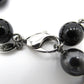 CHANEL A11V Bracelet Black Silver Plastic plating