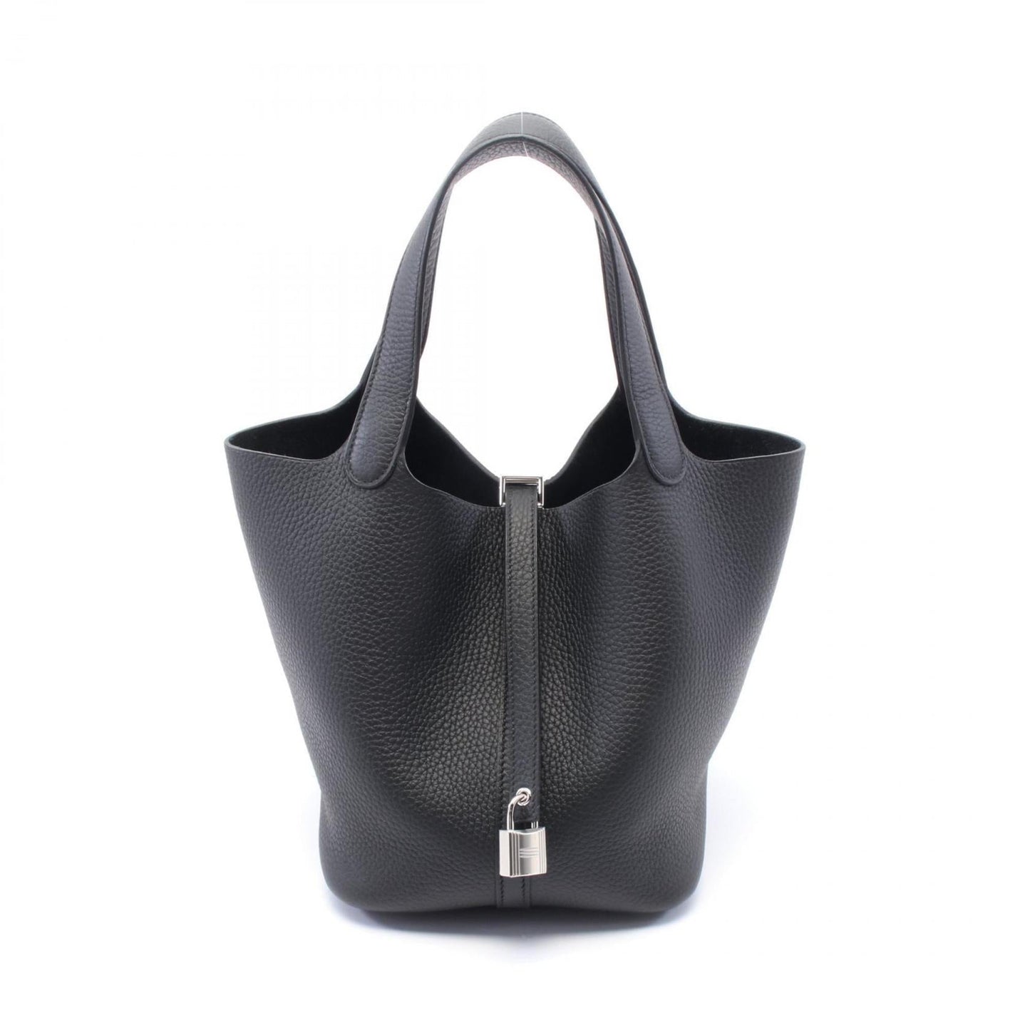 Hermes Black Taurillon Clemence Leather Handbag ( )