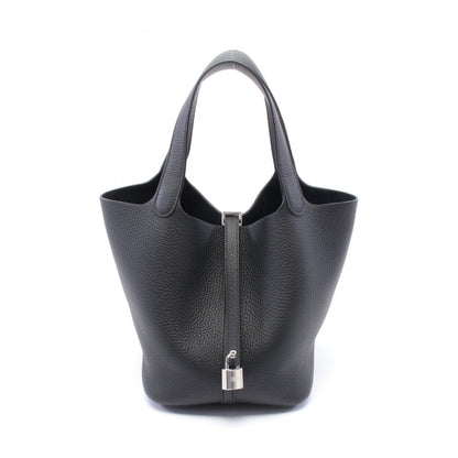 Hermes Black Taurillon Clemence Leather Handbag ( )