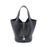 Hermes Black Taurillon Clemence Leather Handbag ( )