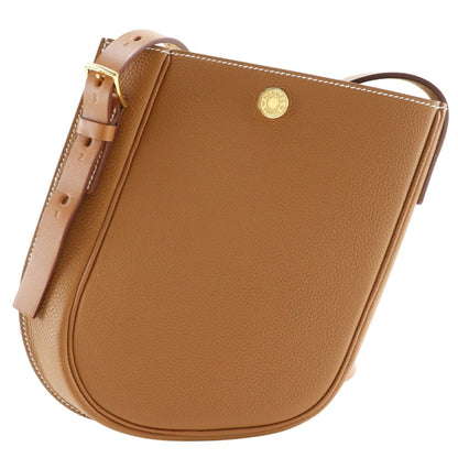 Hermes Brown Gold Brown Togo Leather Shoulder Bag ( )