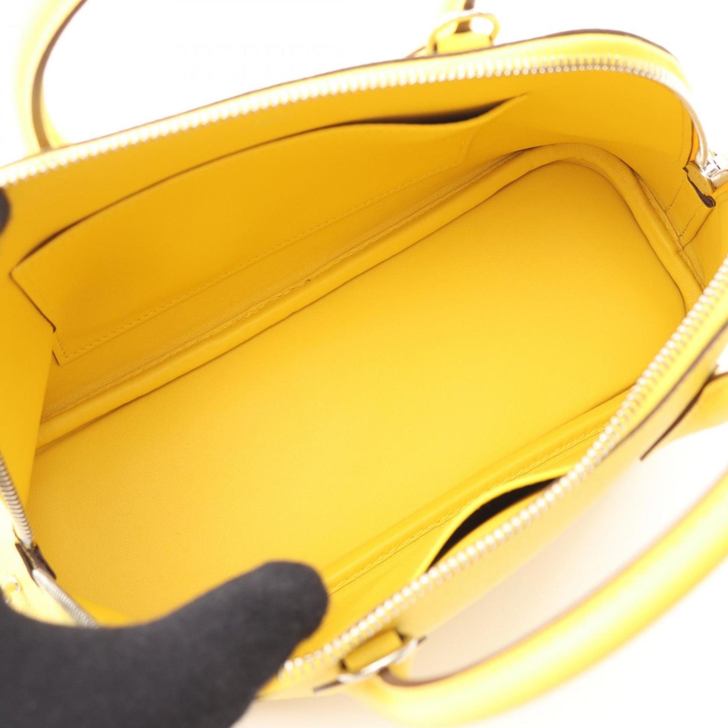 Hermes Bolide Jaune Yellow Leather Handbag ( )