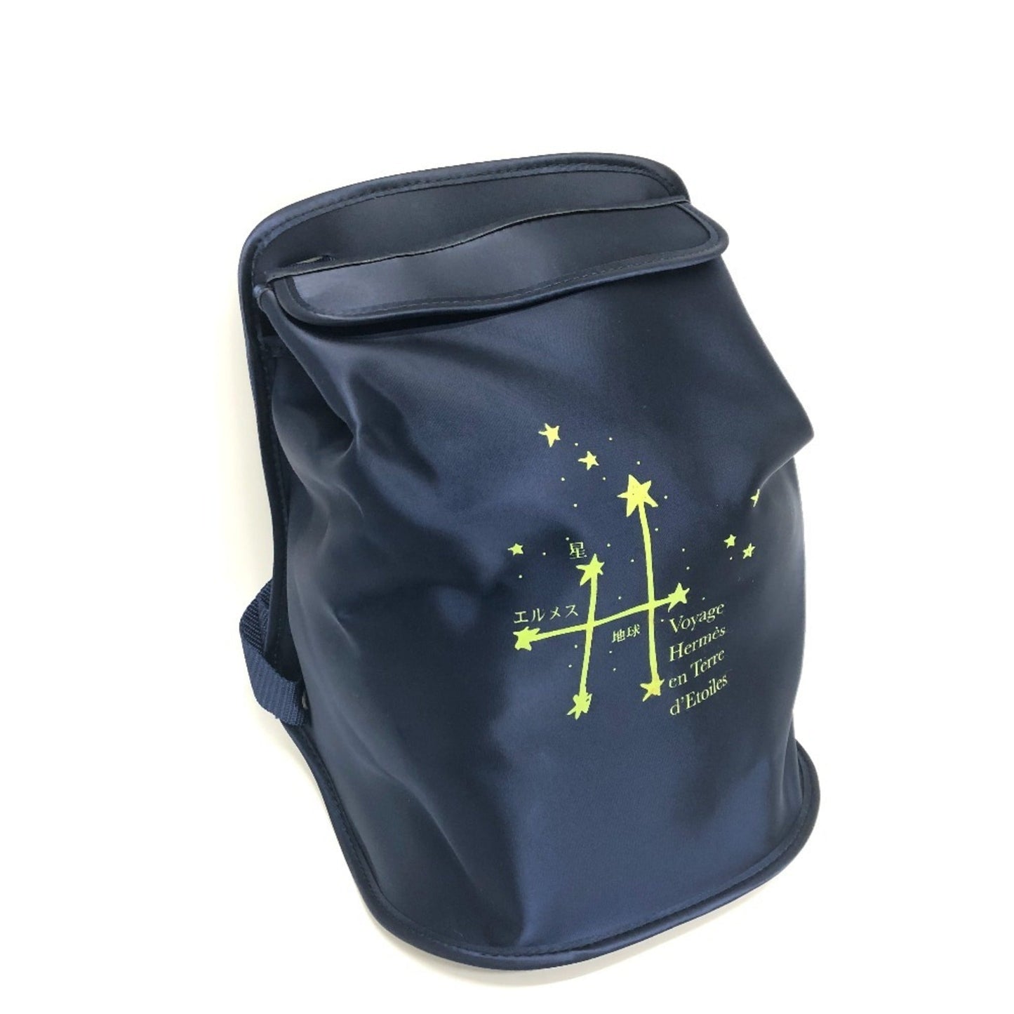 Hermes Blue Canvas Backpack ( )