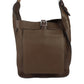 Hermes Brown Taurillon Clemence Leather Handbag Shoulder Bag Tote Bag ( )