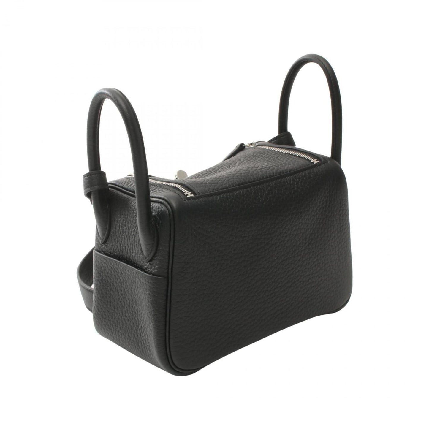 Hermes Black Taurillon Clemence Leather Shoulder Bag ( )