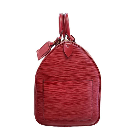 LOUIS VUITTON Epi Keepall 45 Boston Bag Ladies M42977 Castilian Red