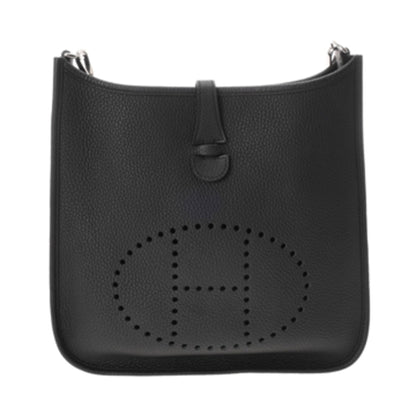 Hermes Black Taurillon Clemence Leather Shoulder Bag ( )