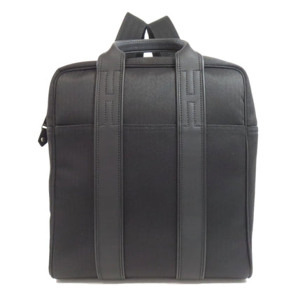 Hermes Acapulco Black Toile Chevron Backpack ( )