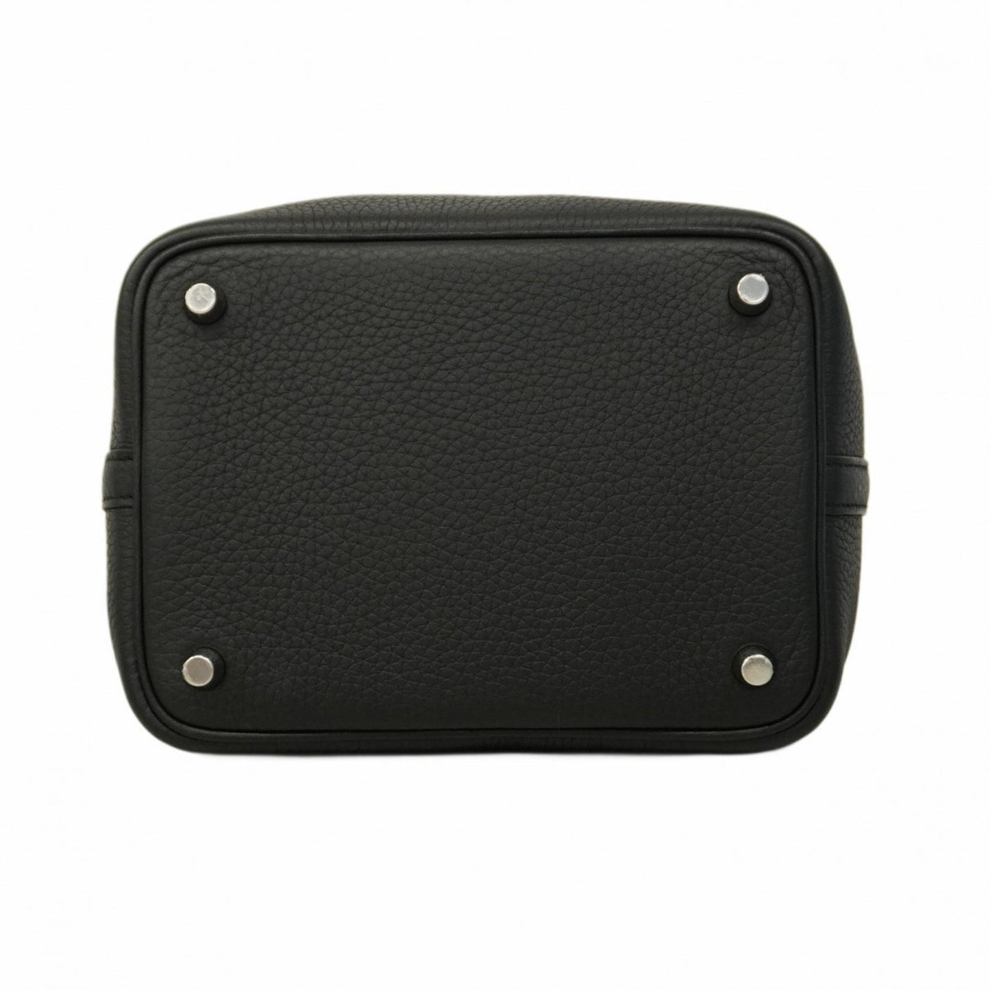 Hermes Black Taurillon Clemence Leather Handbag ( )