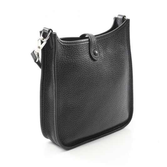 Hermes Black Leather Shoulder Bag ( )