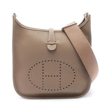 Hermes Beige Etoupe Gray Taurillon Clemence Leather Shoulder Bag ( )