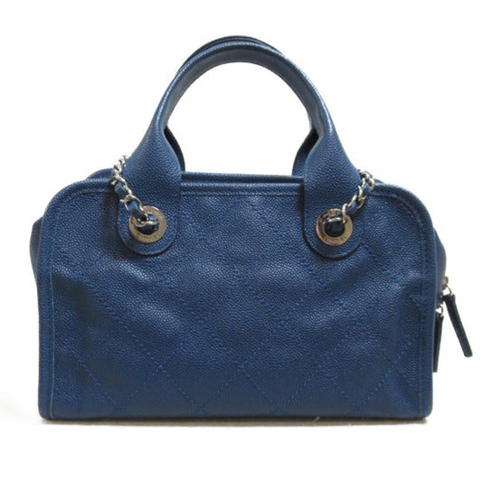 CHANEL 2wayShoulder Bag Blue Caviar Skin [Grained Calf]