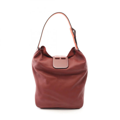 Hermes Bordeaux Taurillon Clemence Leather Swift Leather Leather Shoulder Bag ( )