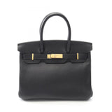 Hermes Black Togo Leather Handbag ( )