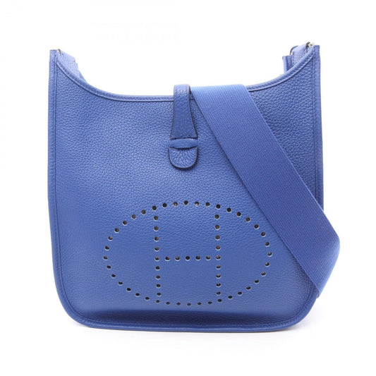 Hermes Blue Taurillon Clemence Leather Shoulder Bag ( )