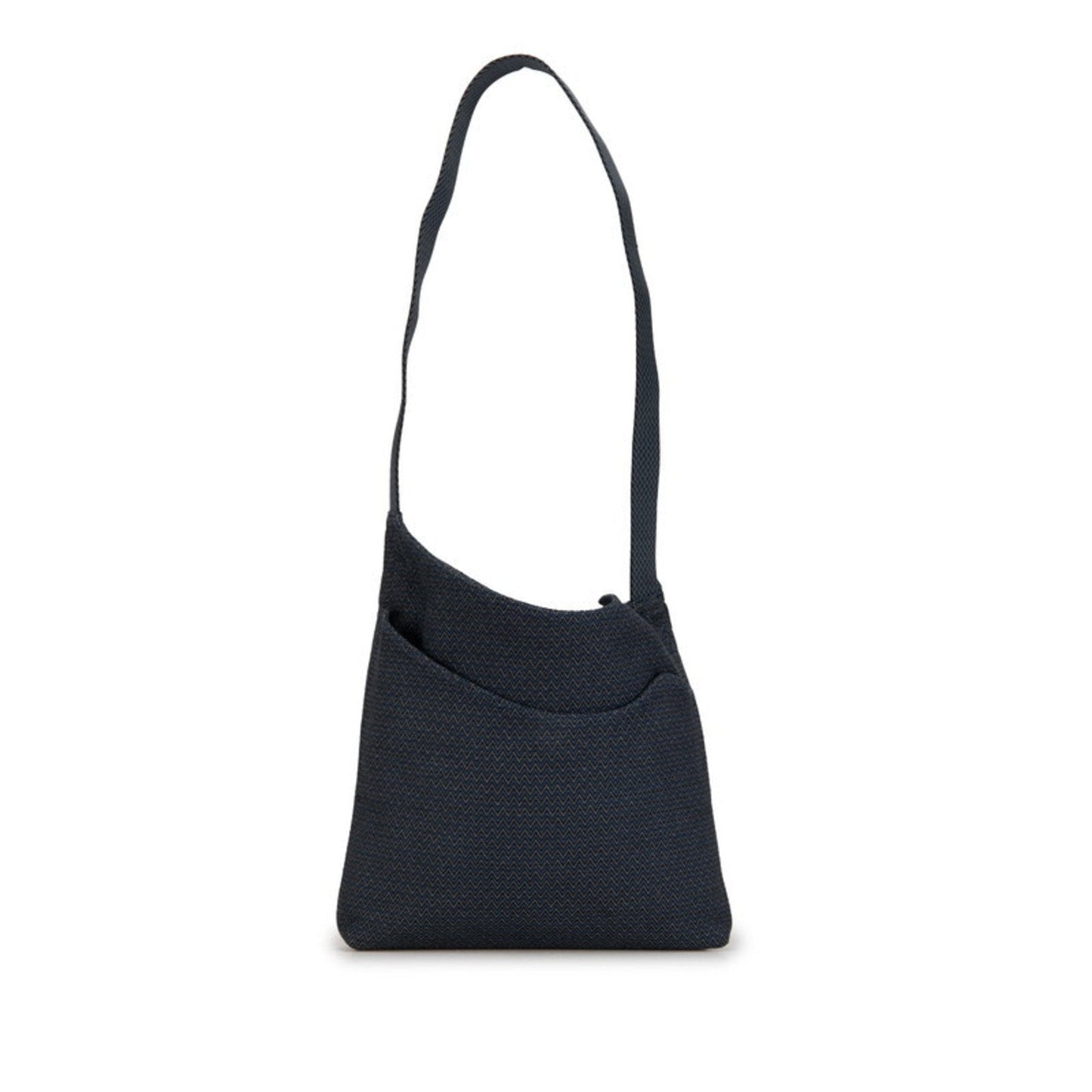 Hermes Blue Navy Canvas Shoulder Bag ( )