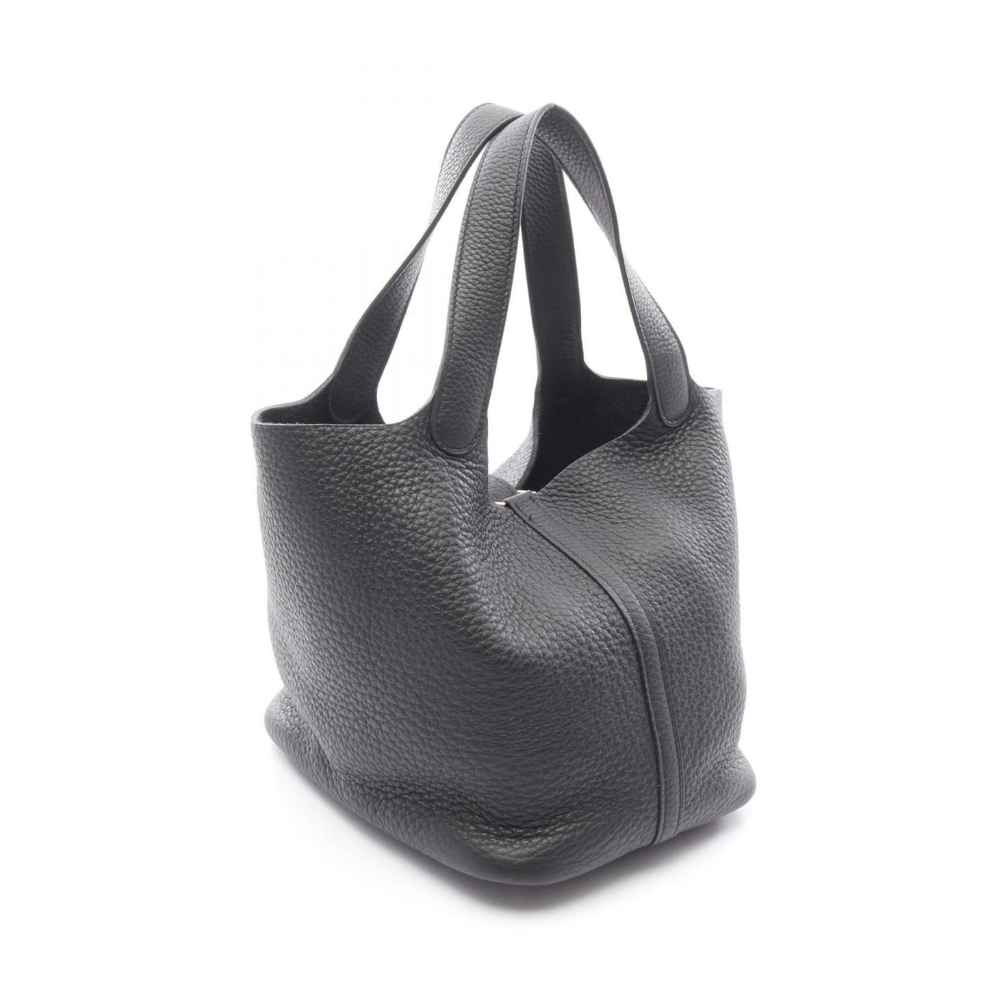 Hermes Black Taurillon Clemence Leather Handbag ( )