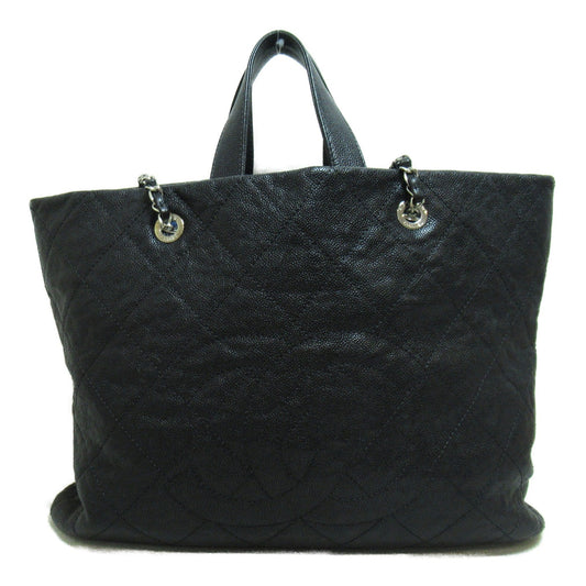 CHANEL 2way shoulder bag Black Caviar Skin [Grained Calf] Soft caviar
