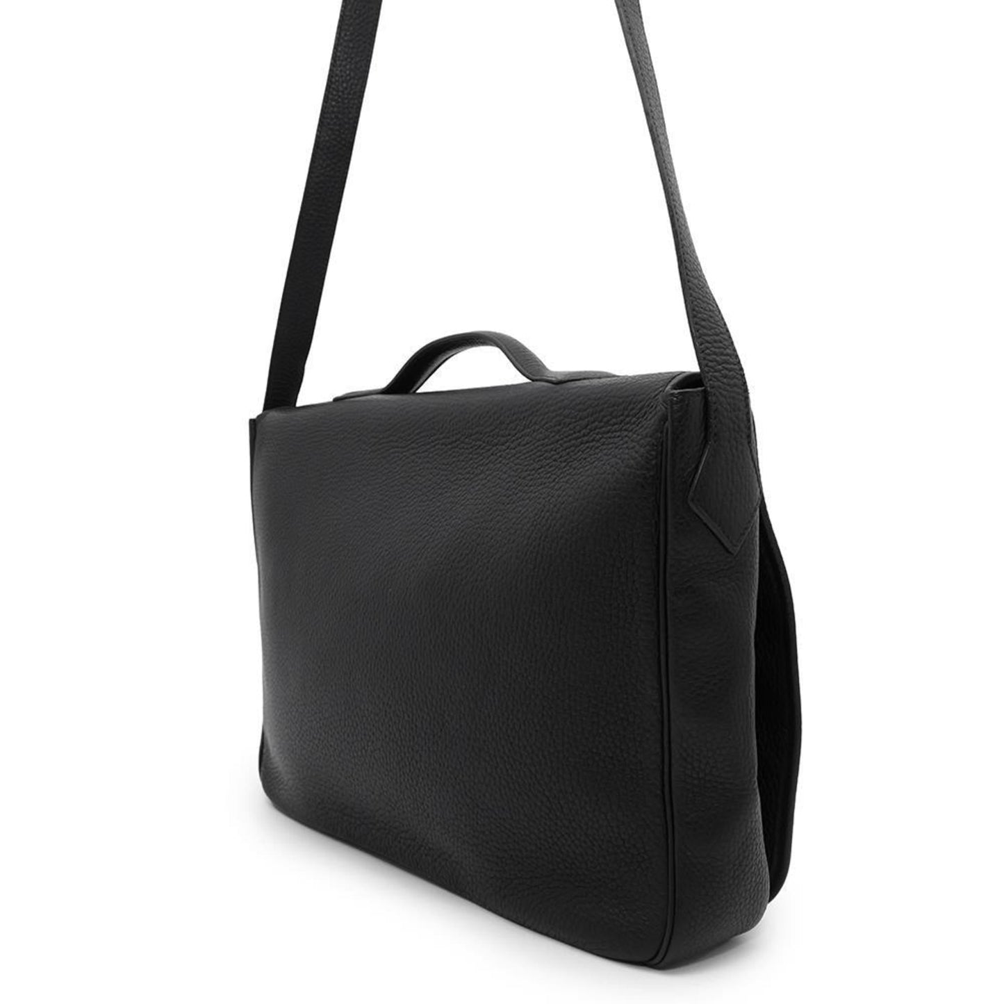 Hermes Black Taurillon Clemence Leather Shoulder Bag ( )