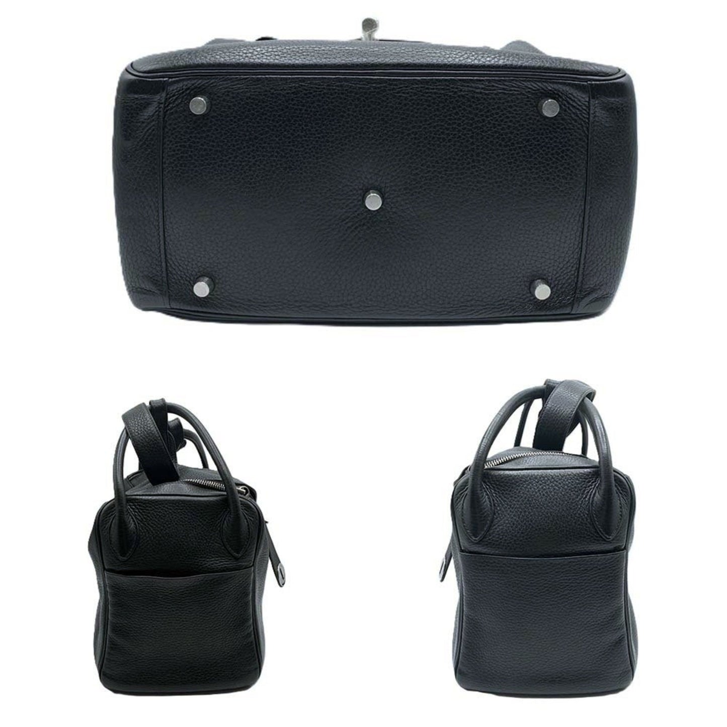 Hermes Black Taurillon Clemence Leather Shoulder Bag ( )