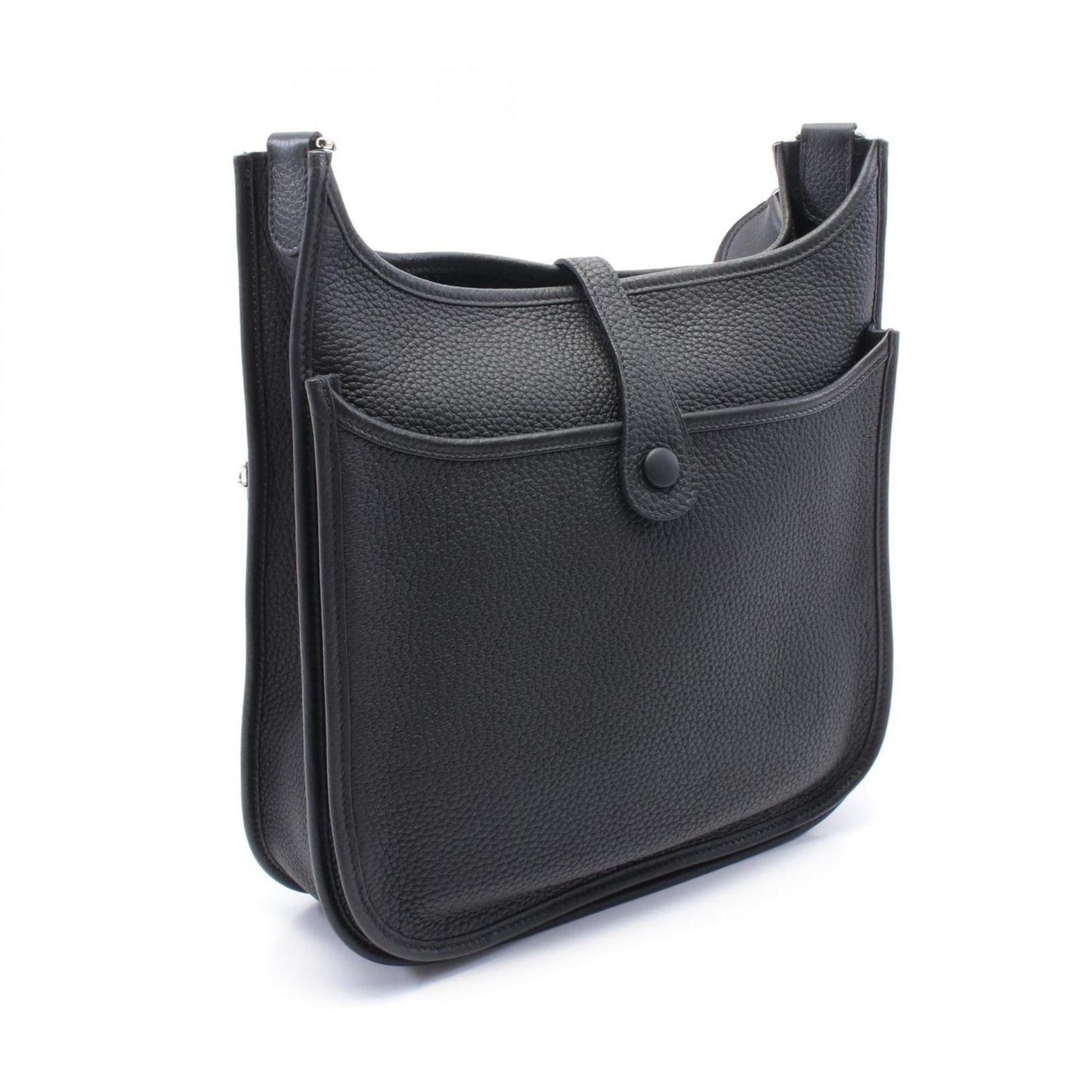 Hermes Black Taurillon Clemence Leather Leather Shoulder Bag ( )