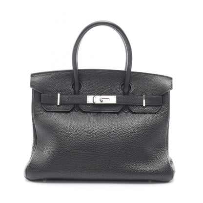 Hermes Birkin Black Taurillon Clemence Leather Handbag ( )