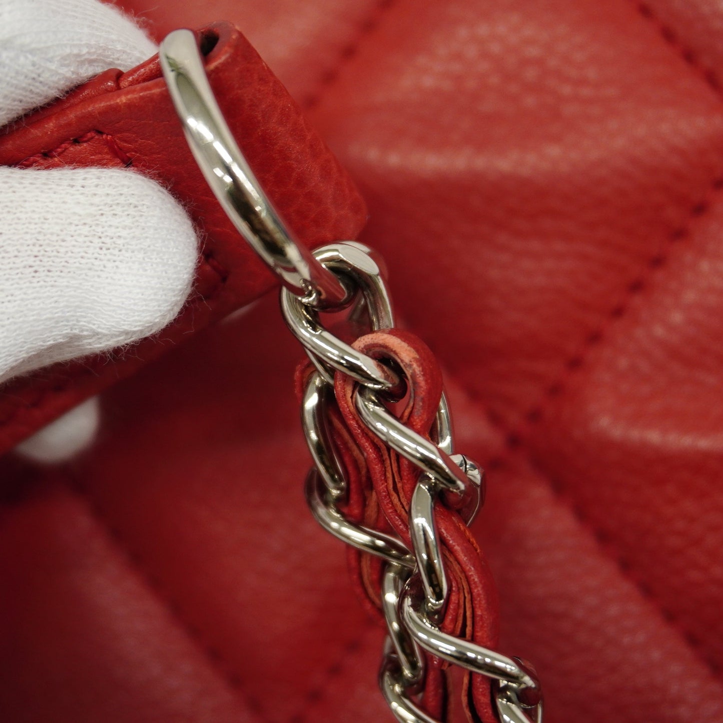 CHANEL Matelasse W Flap W Chain Shoulder Bag Women's Caviar Leather