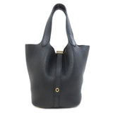 Hermes Black Taurillon Clemence Leather Handbag ( )