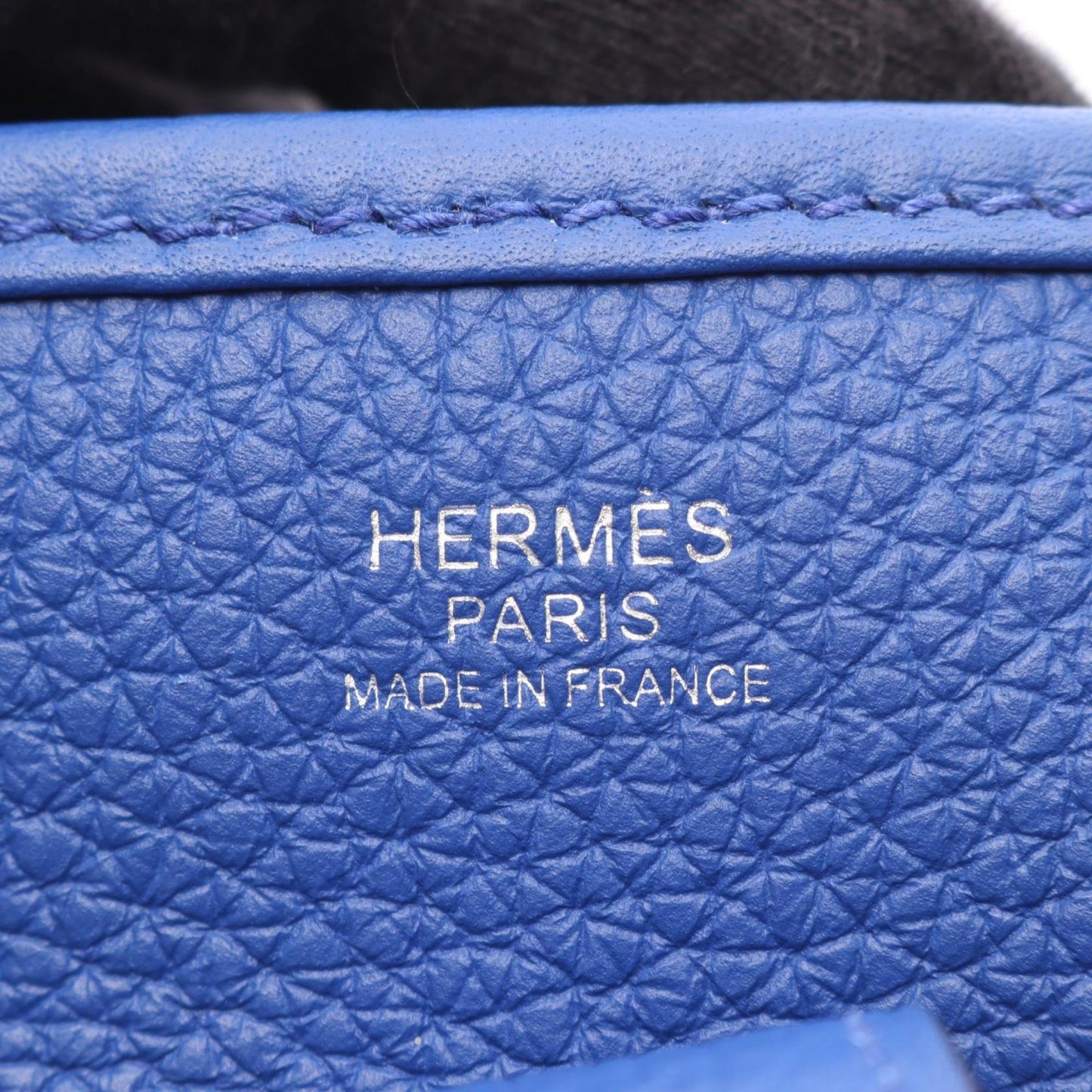 Hermes Blue Taurillon Clemence Leather Shoulder Bag ( )