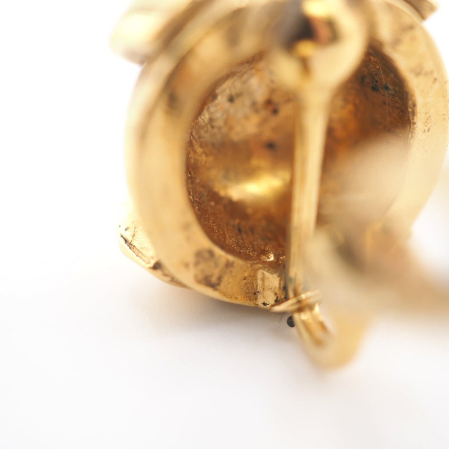 CHANEL 209 Coco Mark Earrings Gold Women's