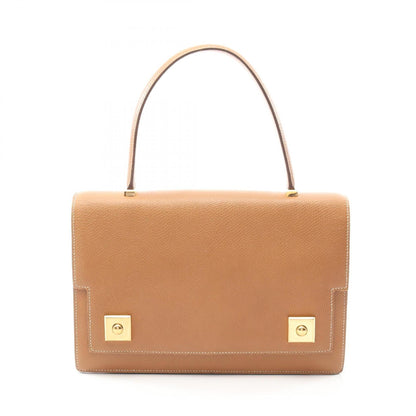 Hermes Brown Courchevel Leather Handbag ( )