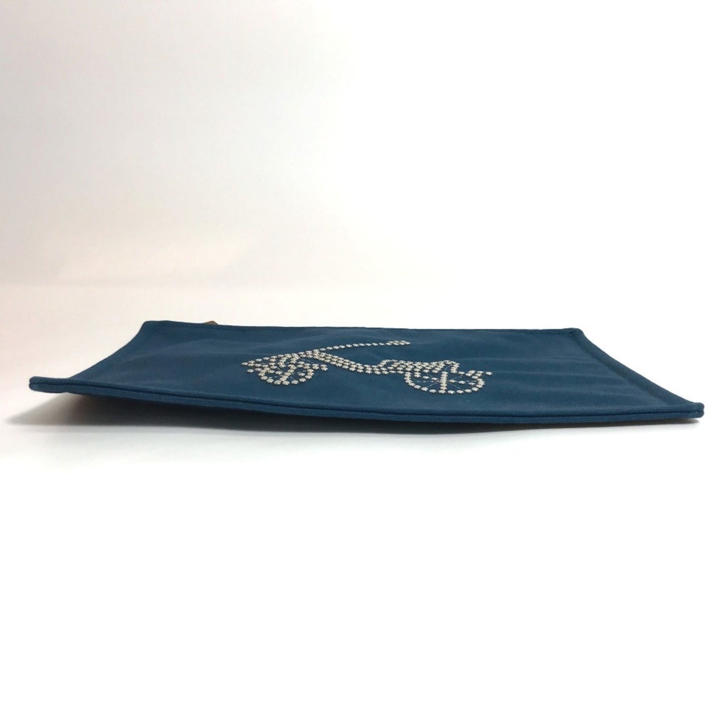 Hermes Blue Canvas Pouch ( )